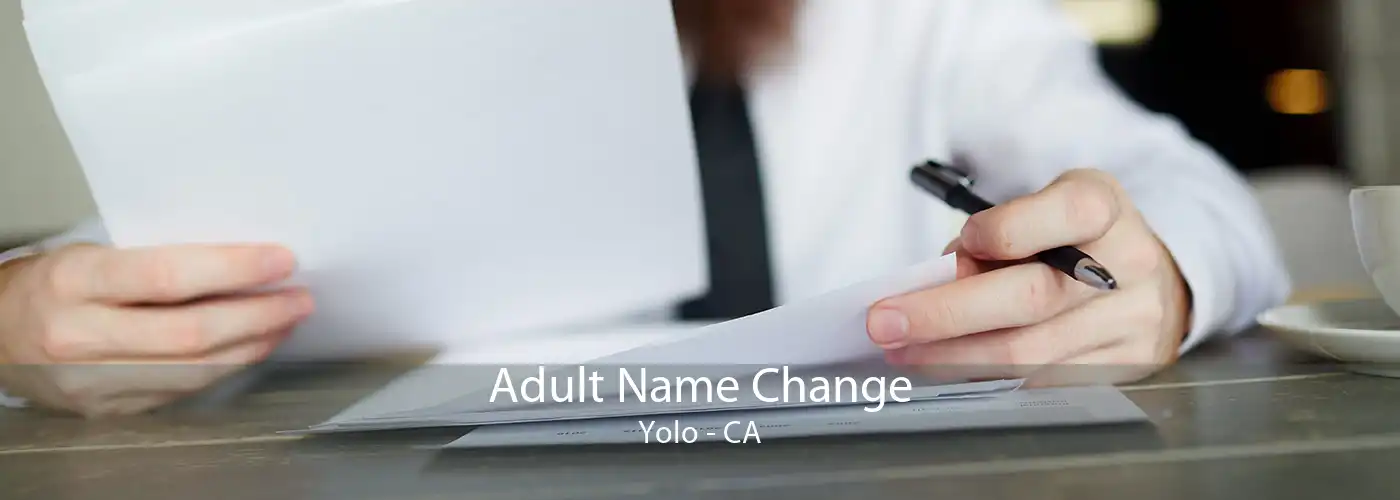 Adult Name Change Yolo - CA