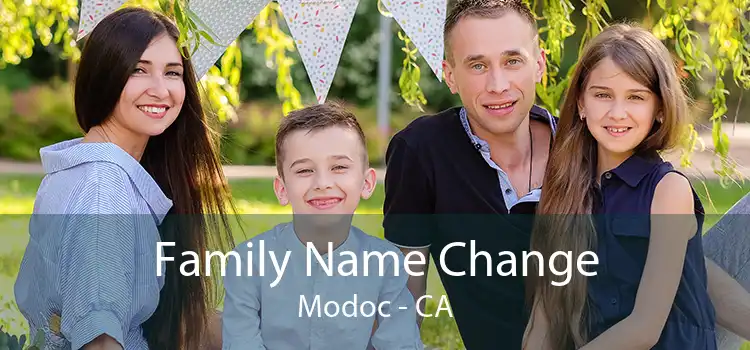 Family Name Change Modoc - CA