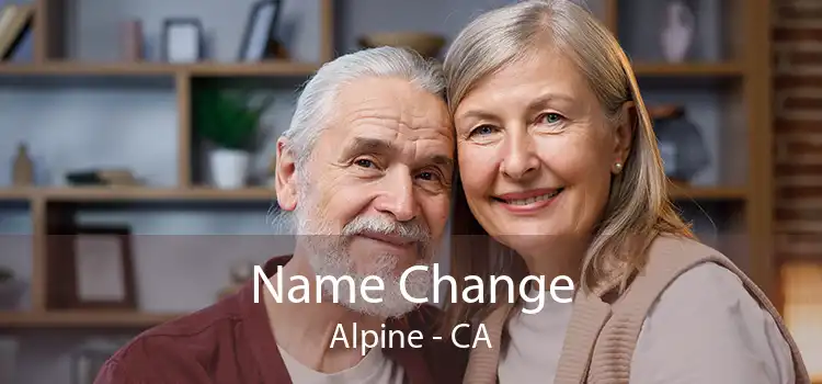 Name Change Alpine - CA