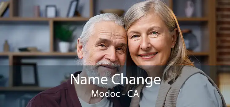 Name Change Modoc - CA