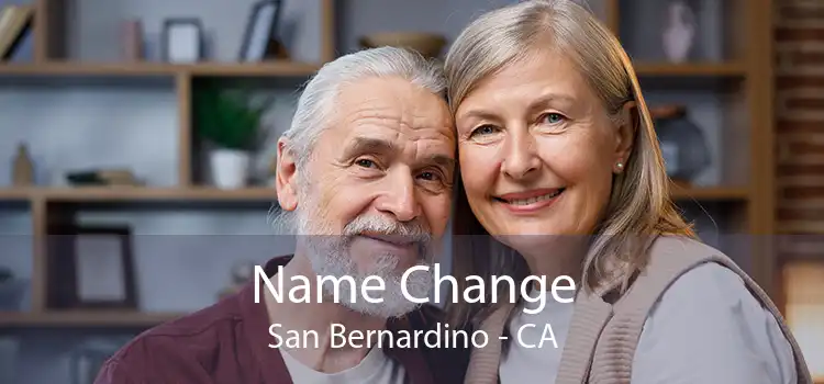Name Change San Bernardino - CA