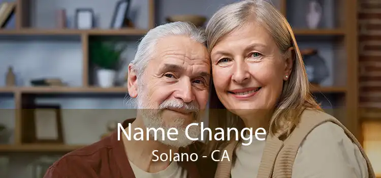 Name Change Solano - CA